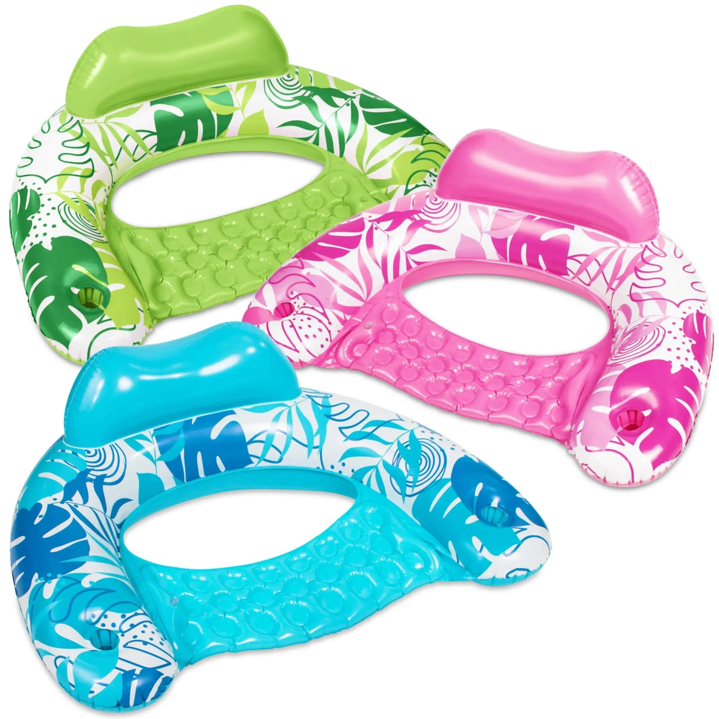 Inflatable Pool Float Chair – Heavy-Duty Floating Lounge & Pool Noodle for Summer