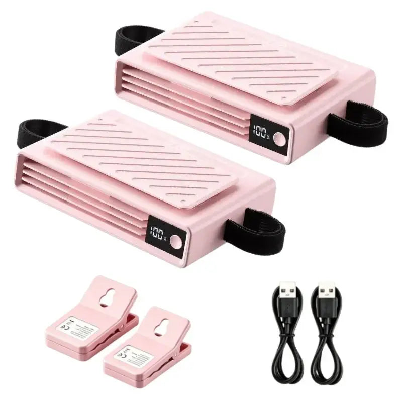 USB Dual Turbo Car Fan - 5-Speed Adjustable Auto Cooling Air Fan for Dashboard