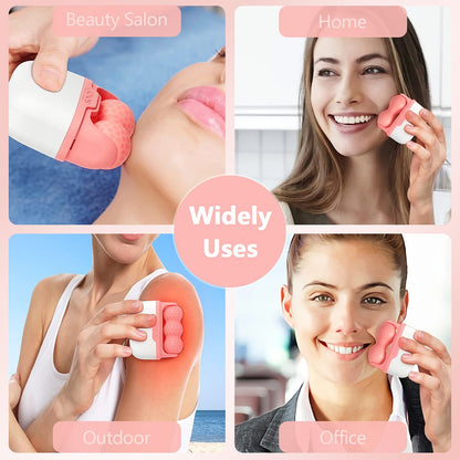 2-in-1 Facial & Body Ice Roller for Skin Tightening and Depuffing Massage