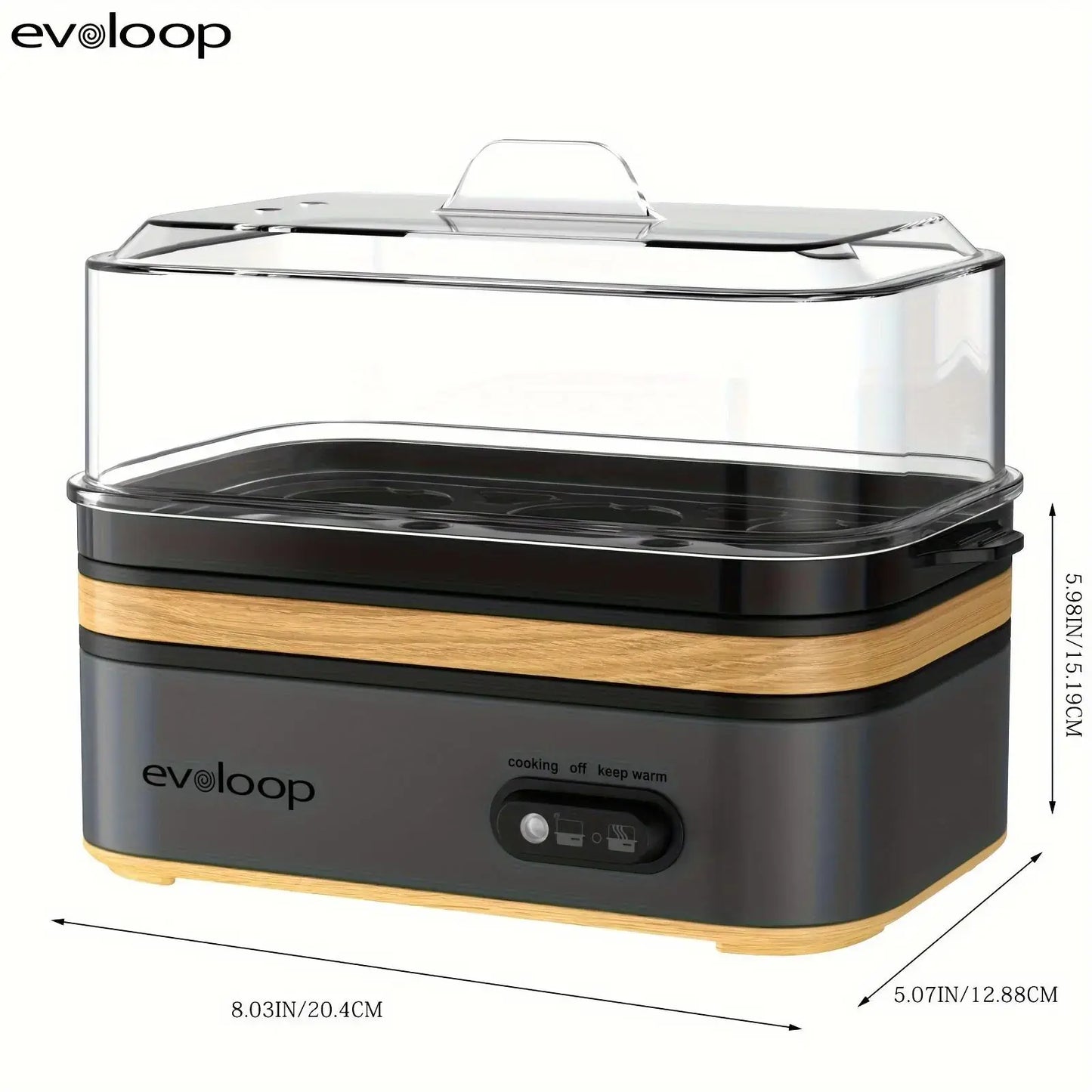 6-Egg Electric Rapid Cooker - Portable Breakfast Maker with Auto Shut-Off