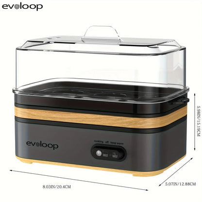 6-Egg Electric Rapid Cooker - Portable Breakfast Maker with Auto Shut-Off