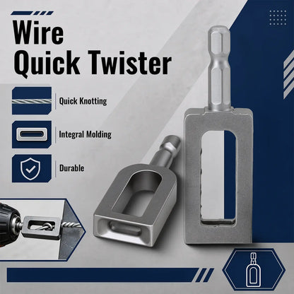 Heavy Duty Rebar Tie Wire Twisting Tool - Drill Attachment for Construction