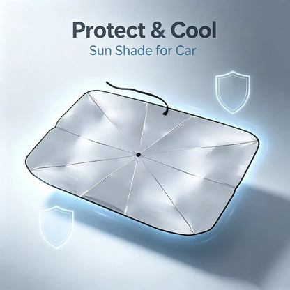 Collapsible Car Windshield Sun Shade - Heat Insulating UV Protection Visor