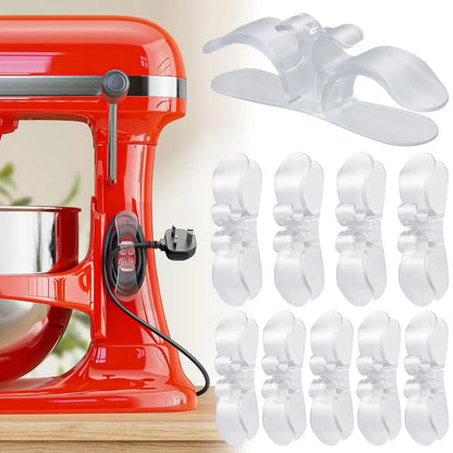 10-Pack Kitchen Appliance Cord Organizer - Adhesive Cable Management Hooks for Home