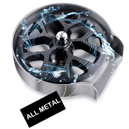 Stainless Steel Kitchen Sink Cup Washer – High-Pressure Automatic Glass Rinser