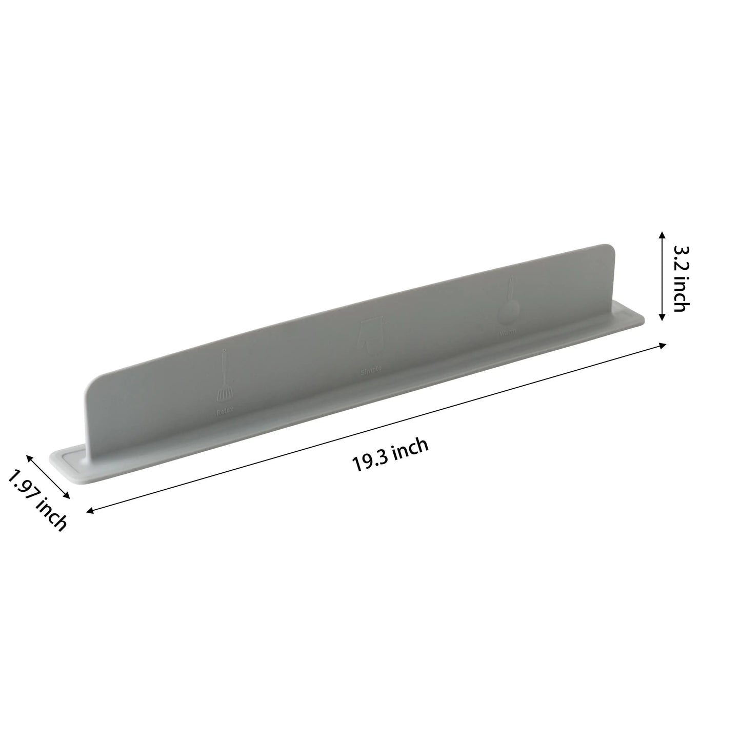 Silicone Sink Splash Guard - Waterproof Kitchen Countertop Water Barrier