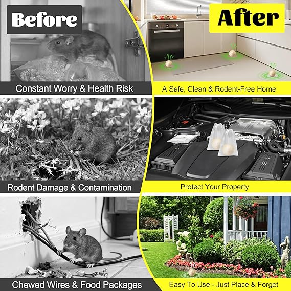 Rodent Mice Repellent Pouches & Balls ®