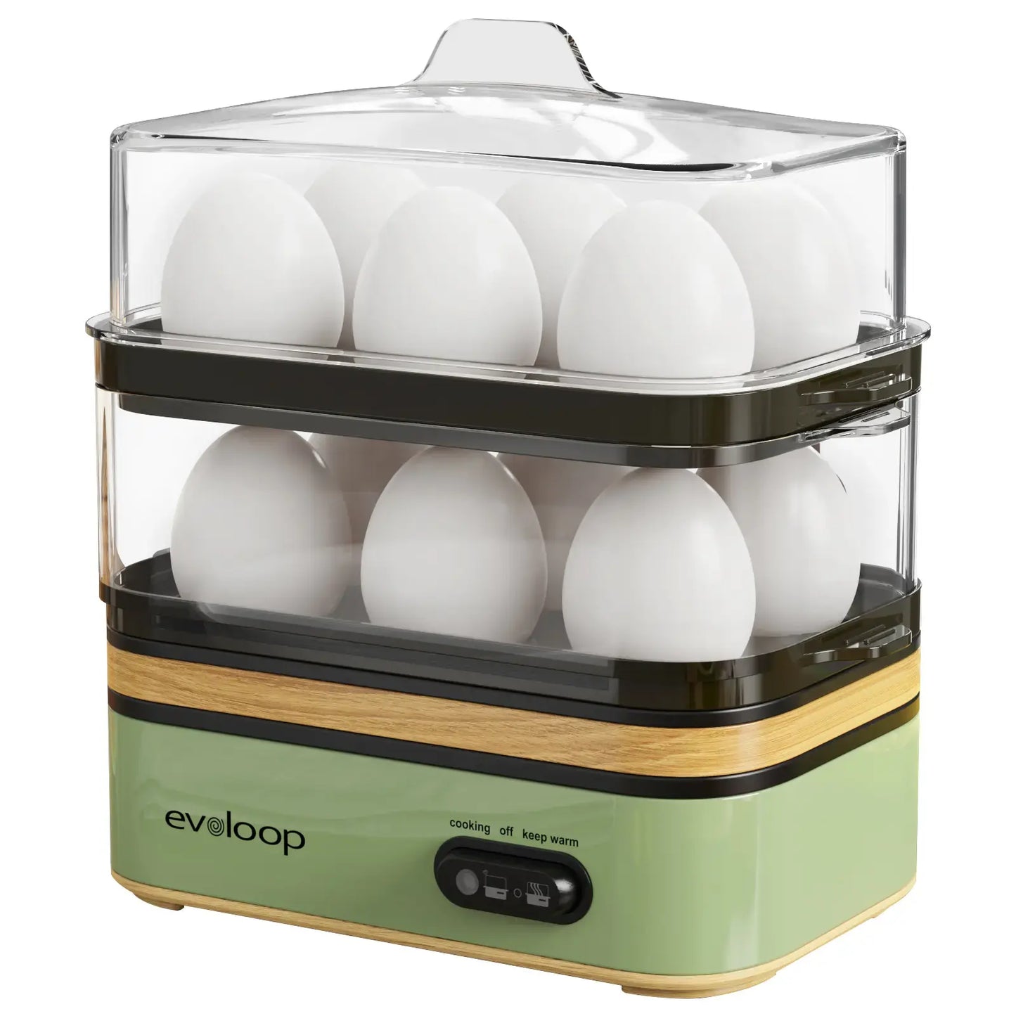 6-Egg Electric Rapid Cooker - Portable Breakfast Maker with Auto Shut-Off