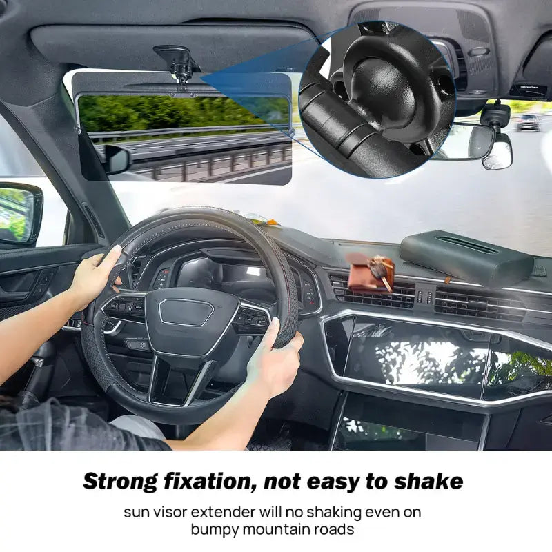 Universal Anti-Glare Car Sun Visor Extender - UV400 Polarized Driving Shade