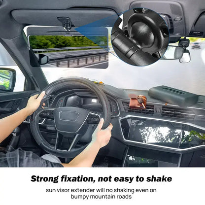 Universal Anti-Glare Car Sun Visor Extender - UV400 Polarized Driving Shade