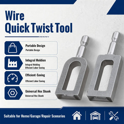 Heavy Duty Rebar Tie Wire Twisting Tool - Drill Attachment for Construction