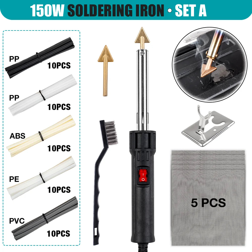 150W/50W Plastic Welder & Soldering Iron Kit - Car Bumper, Kayak - 22