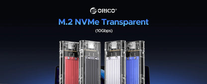 Orico M.2 NVMe SATA SSD Enclosure - 10Gbps Portable USB-C Adapter for 4TB