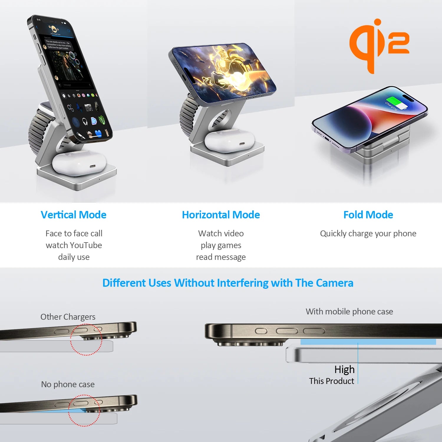 3-in-1 Magnetic Wireless Charging Station for iPhone, Apple Watch & AirPods - 11