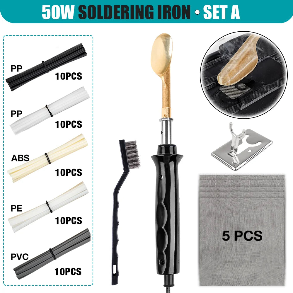 150W/50W Plastic Welder & Soldering Iron Kit - Car Bumper, Kayak - 21