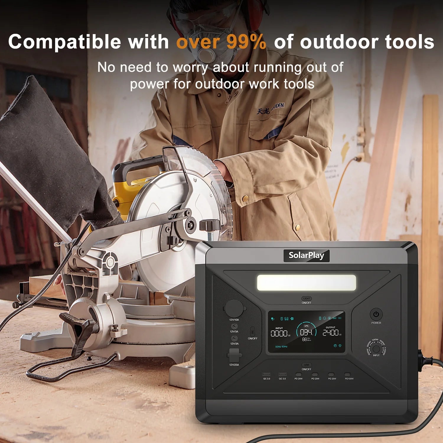SolarPlay Portable Power Station: 2160Wh-2304Wh LiFePO4 Solar Generator - 14