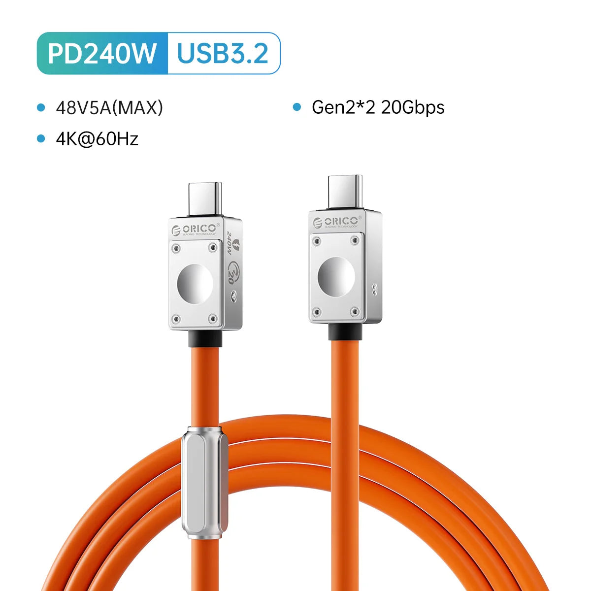 240W USB4 Cable - 40Gbps Data Transfer & 8K Video for Laptop & MacBook - 37