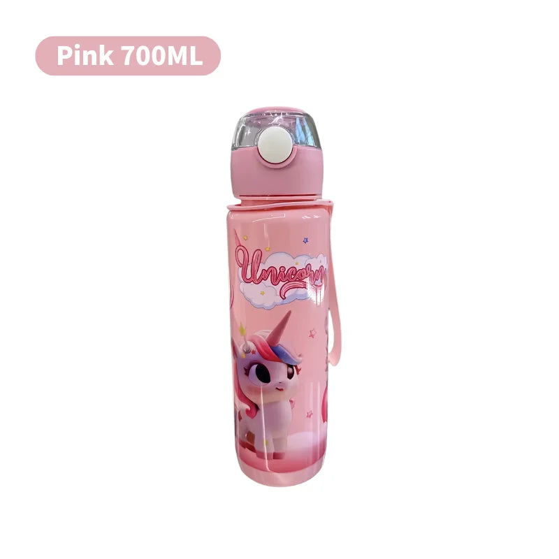 700ml Cartoon Straw Water Bottle – Leak-Proof Portable Kids Sports Cup - 15