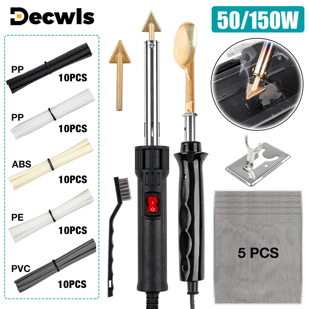 150W/50W Plastic Welder & Soldering Iron Kit - Car Bumper, Kayak - 1