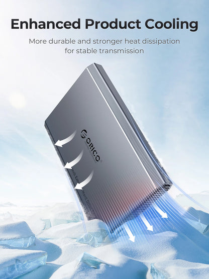 ORICO 2.5" Type-C Hard Drive Enclosure - 5Gbps USB External HDD/SSD Case