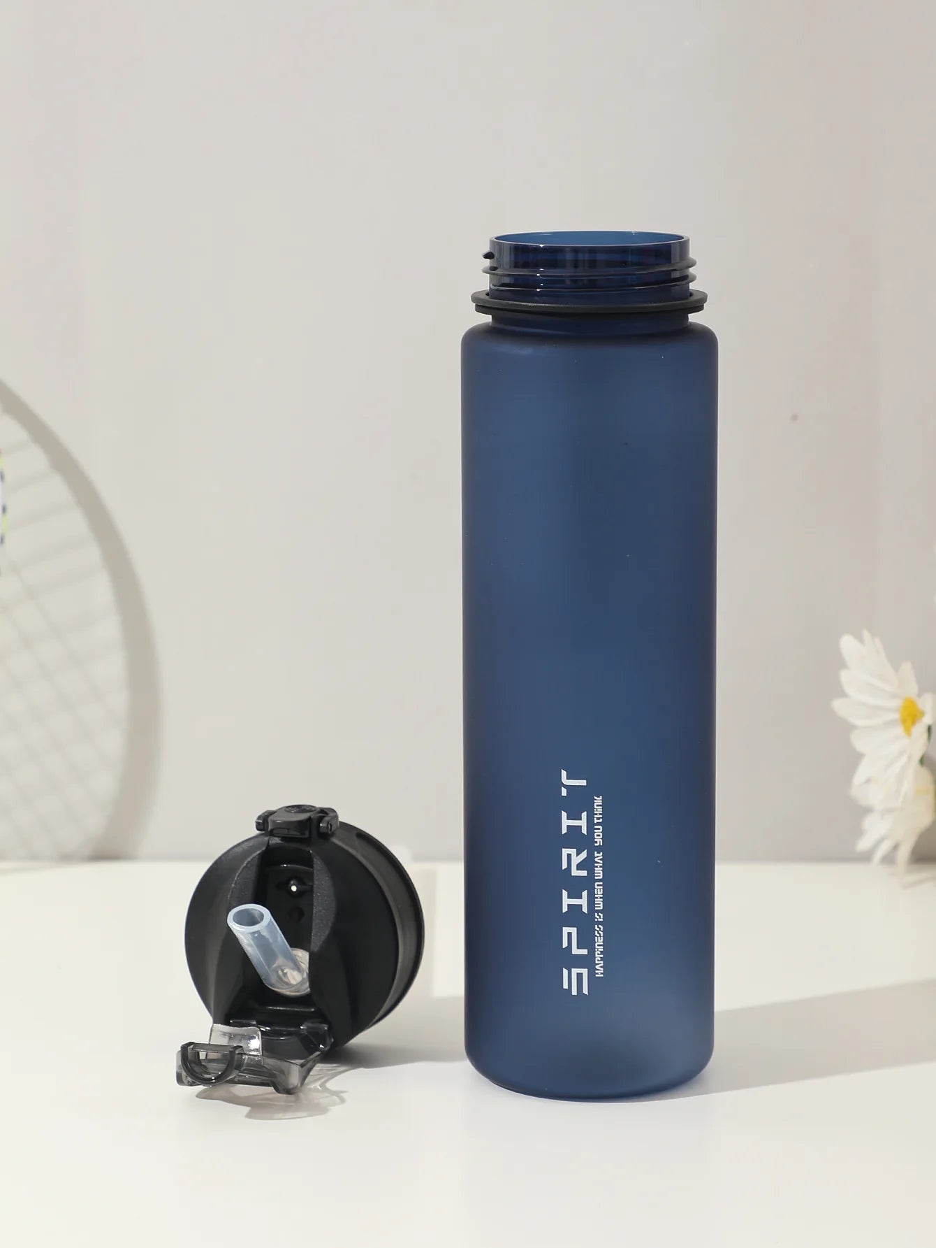 750ml Leak-Proof Sports Water Bottle with Straw & Carrying Handle - 13