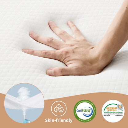 Portable Tri-Fold Memory Foam Mattress - Foldable Floor Bed for Guest & Travel