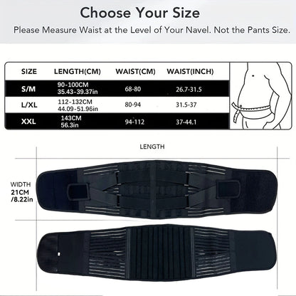 Adjustable Lumbar Support Belt - Orthopedic Back Brace for Pain Relief