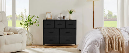 7-Drawer Fabric Dresser Organizer - Sturdy Storage Chest for Bedroom