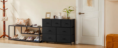7-Drawer Fabric Dresser Organizer - Sturdy Storage Chest for Bedroom