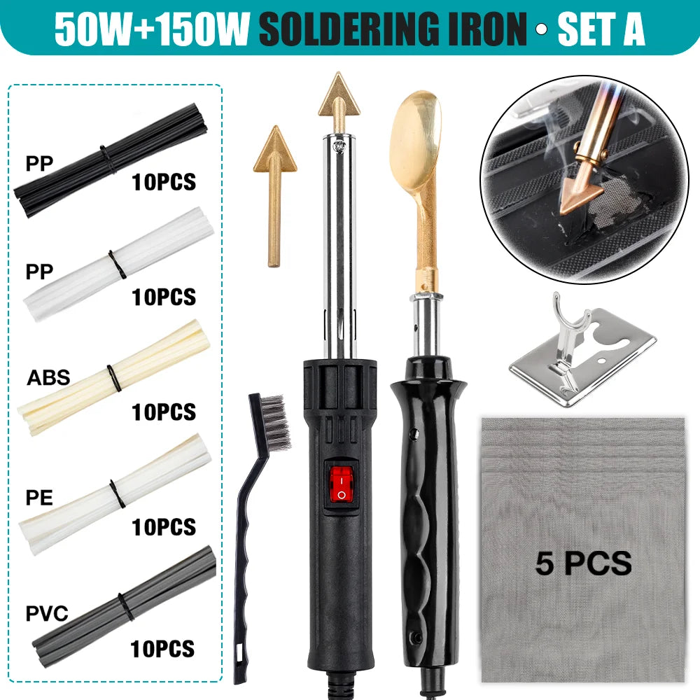 150W/50W Plastic Welder & Soldering Iron Kit - Car Bumper, Kayak - 23