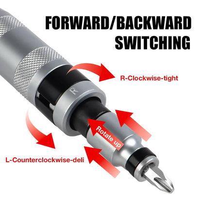 Heavy Duty Manual Impact Screwdriver Set | Reversible Hand Tool Kit