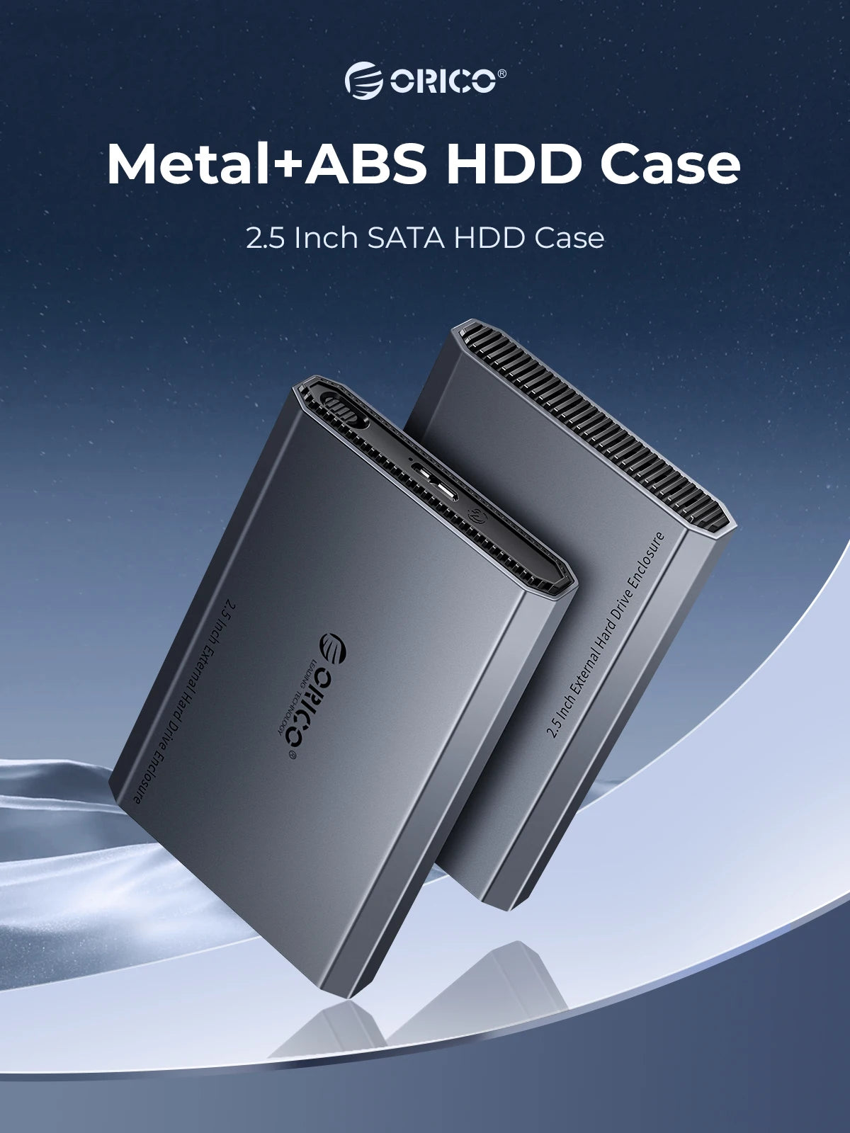 ORICO 2.5" Type-C Hard Drive Enclosure - 5Gbps USB External HDD/SSD Case