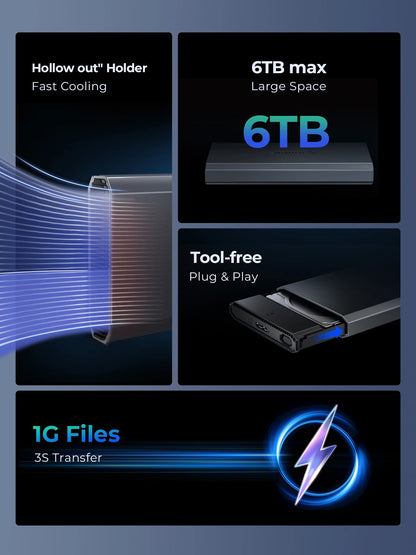 ORICO 2.5" Type-C Hard Drive Enclosure - 5Gbps USB External HDD/SSD Case