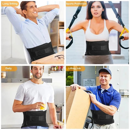 Adjustable Lumbar Support Belt - Orthopedic Back Brace for Pain Relief