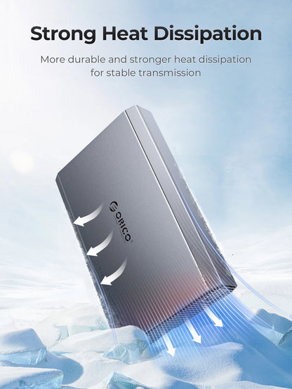 ORICO 3.5" SATA Hard Drive Enclosure USB 3.0/Type-C External HDD Case
