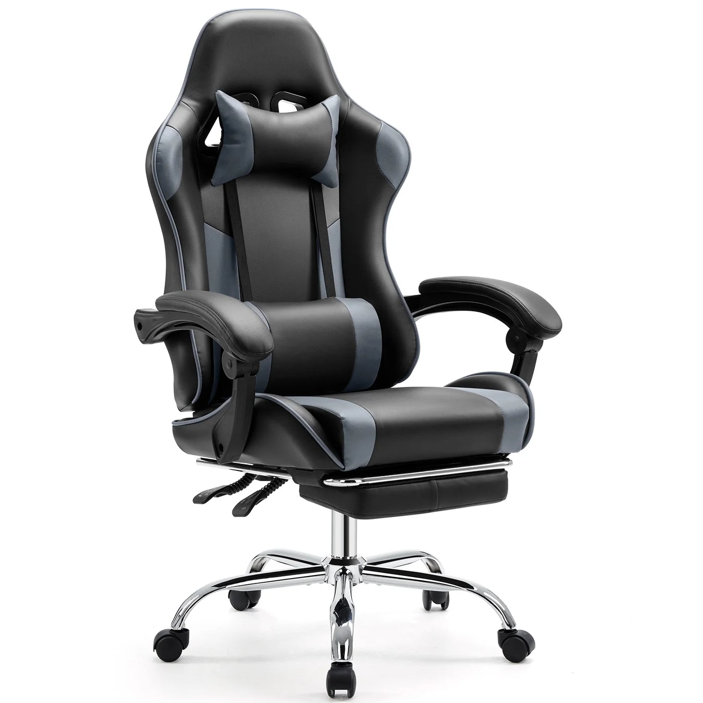 Ergonomic Racing Gaming Chair - Adjustable PU Leather Office Computer Chair