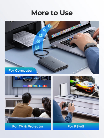ORICO 2.5" Type-C Hard Drive Enclosure - 5Gbps USB External HDD/SSD Case