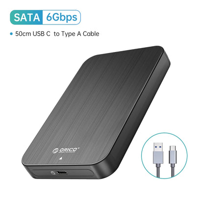 ORICO 2.5" Type-C Hard Drive Enclosure - 5Gbps USB External HDD/SSD Case