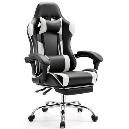 Ergonomic Racing Gaming Chair - Adjustable PU Leather Office Computer Chair