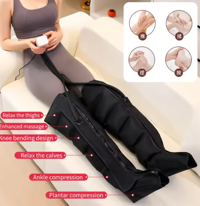 Air Compression Leg & Foot Massager for Circulation and Pain Relief - 4