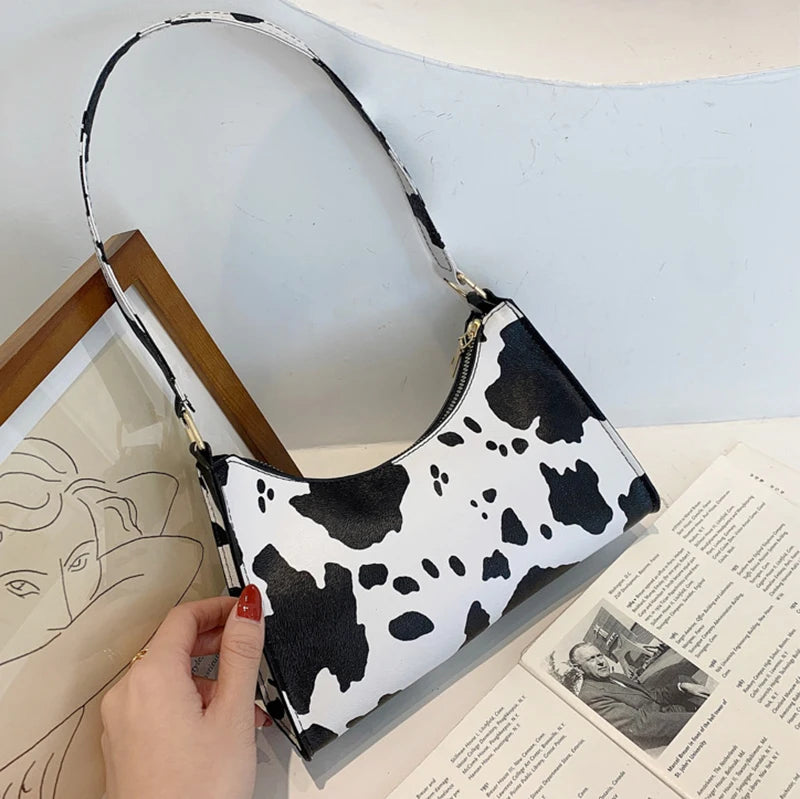Luxury Zebra Print Underarm Bag