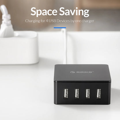 Multi-Port Desktop USB Charging Station - 5-Port Fast Home Office Hub
