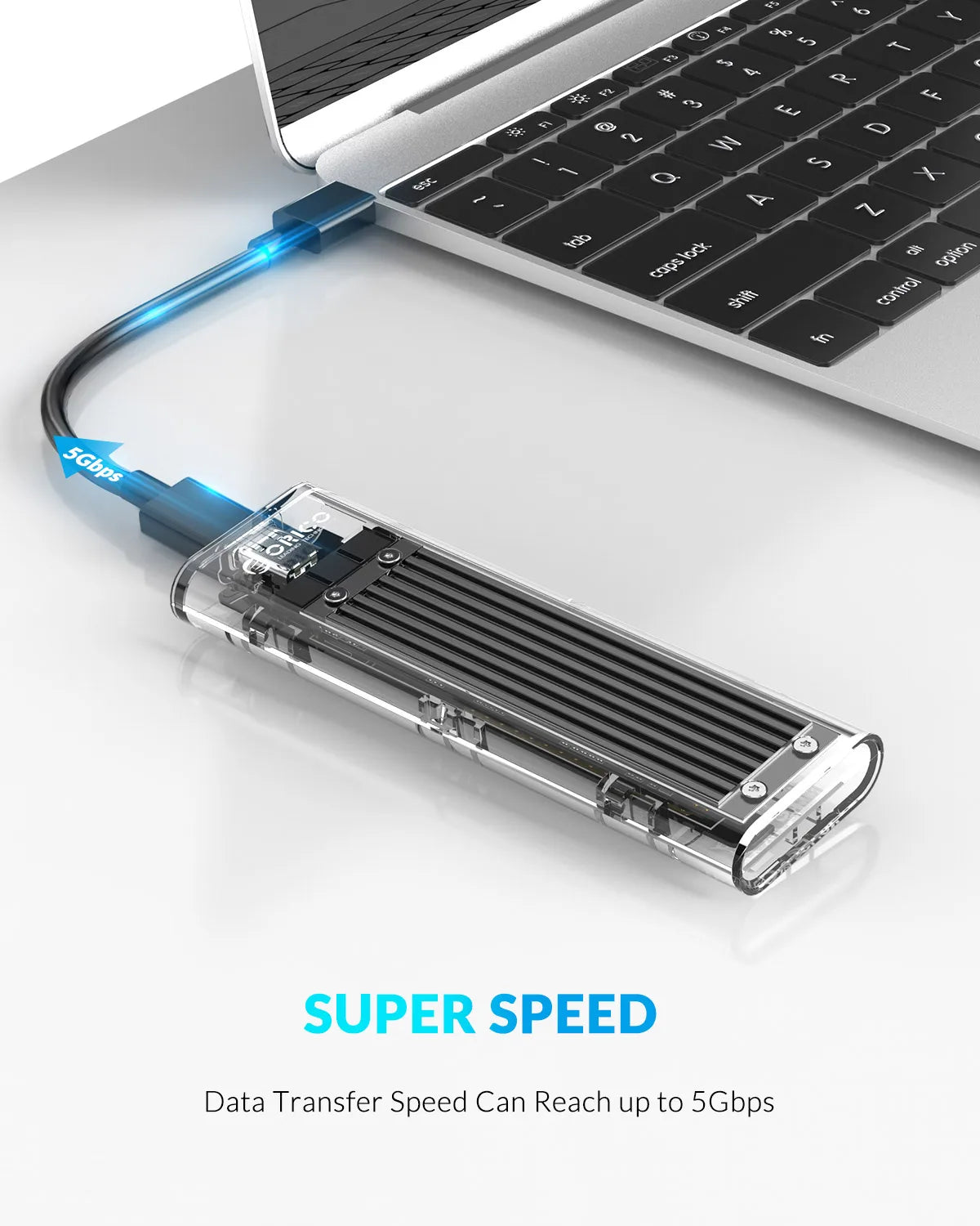 ORICO M.2 NVMe SSD Enclosure USB 3.1 Type-C External Hard Drive Case - 35