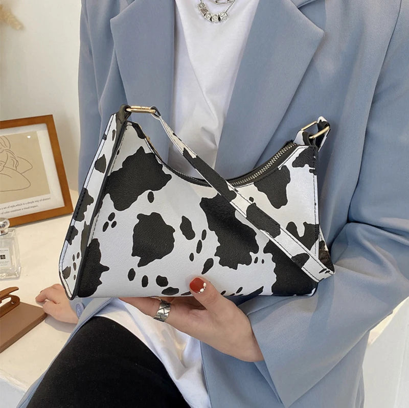 Luxury Zebra Print Underarm Bag