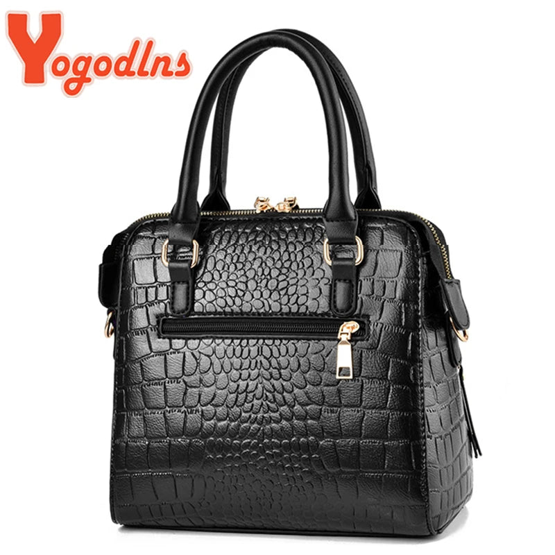 Luxury Crocodile Pattern Tote