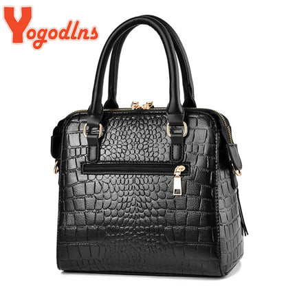 Luxury Crocodile Pattern Tote