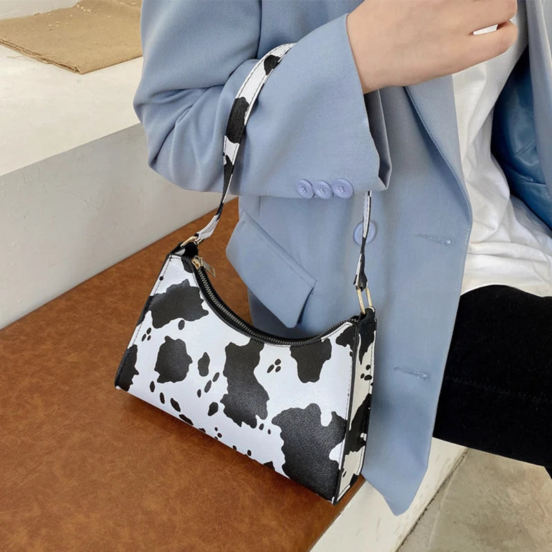 Luxury Zebra Print Underarm Bag