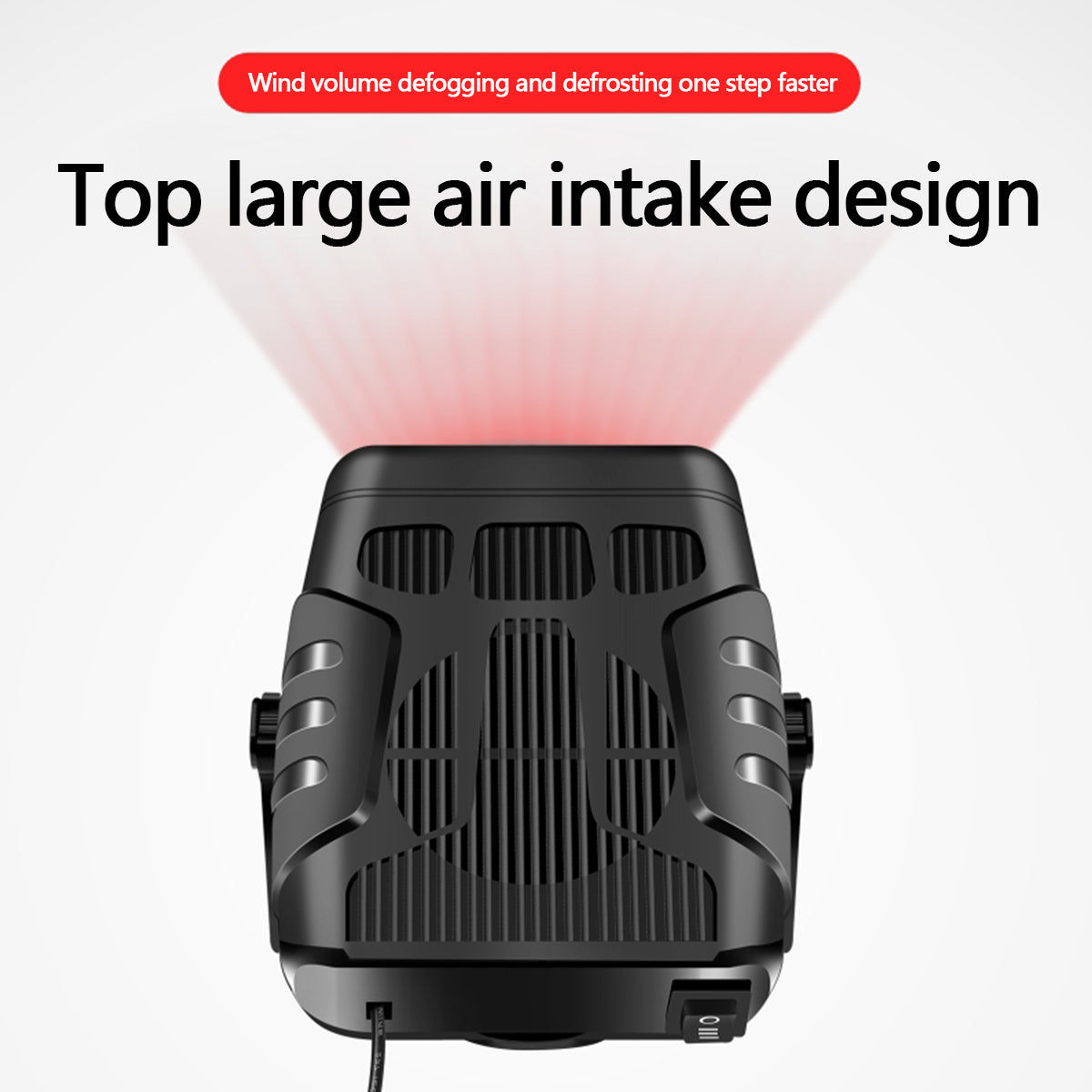 2-in-1 Car Heater and Cooling Fan - 12V/24V Windshield Defroster & Demister