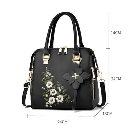 Luxury Embroidered Tassel Tote