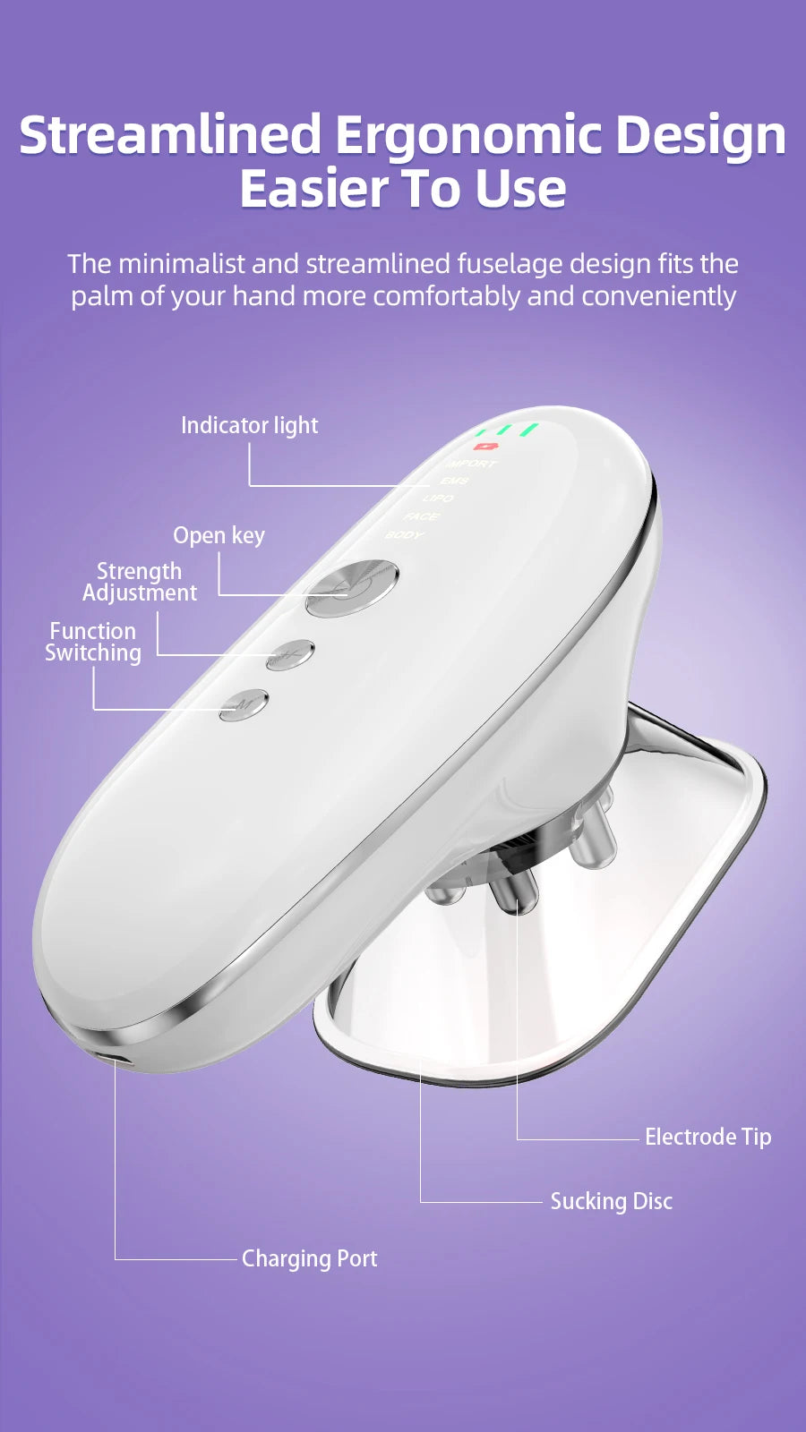 5-in-1 Body Sculpting & Anti-Cellulite Massage Machine for Face and Body - 16